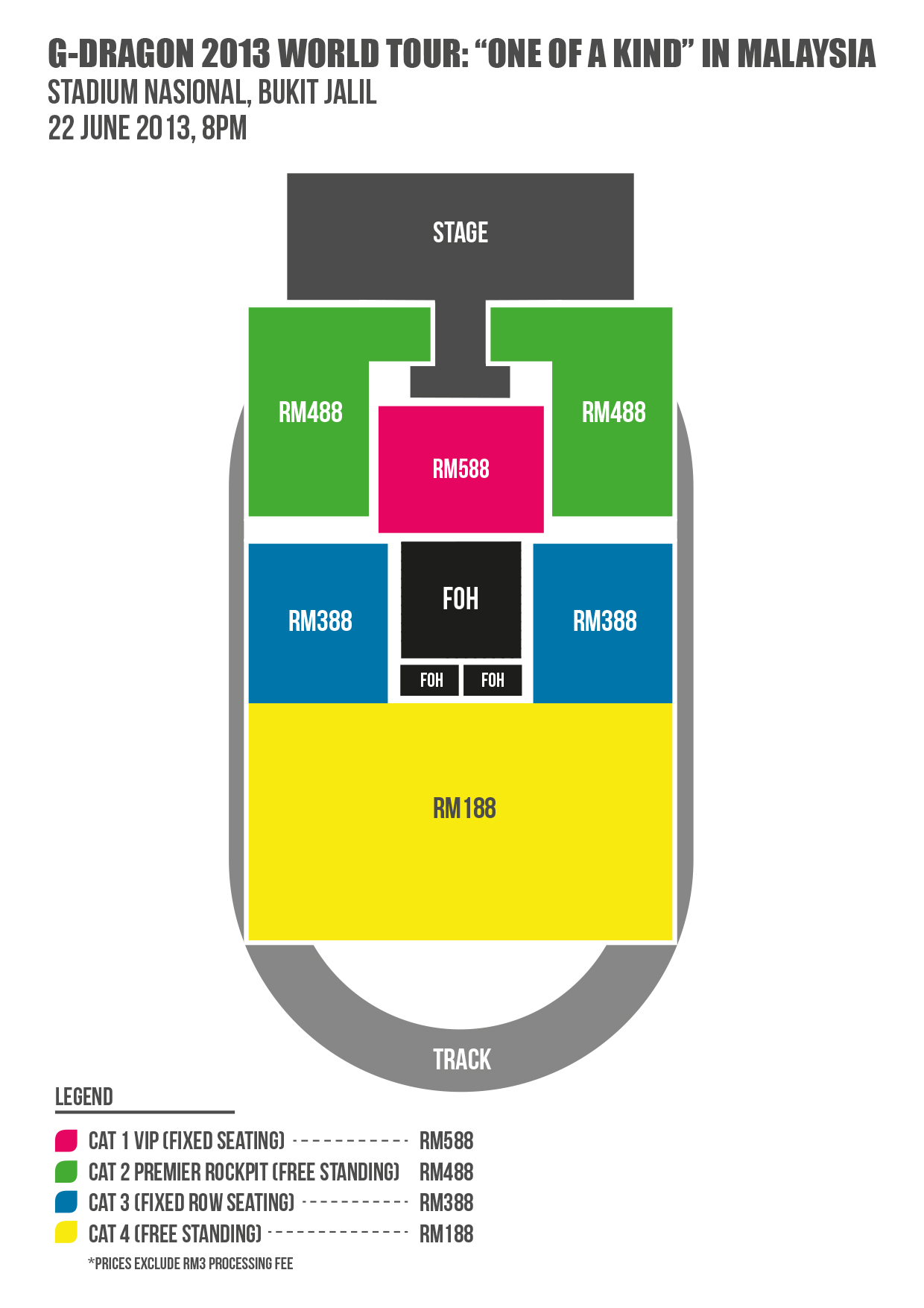 G-Dragob 2013 World Tour Malaysia seating plan