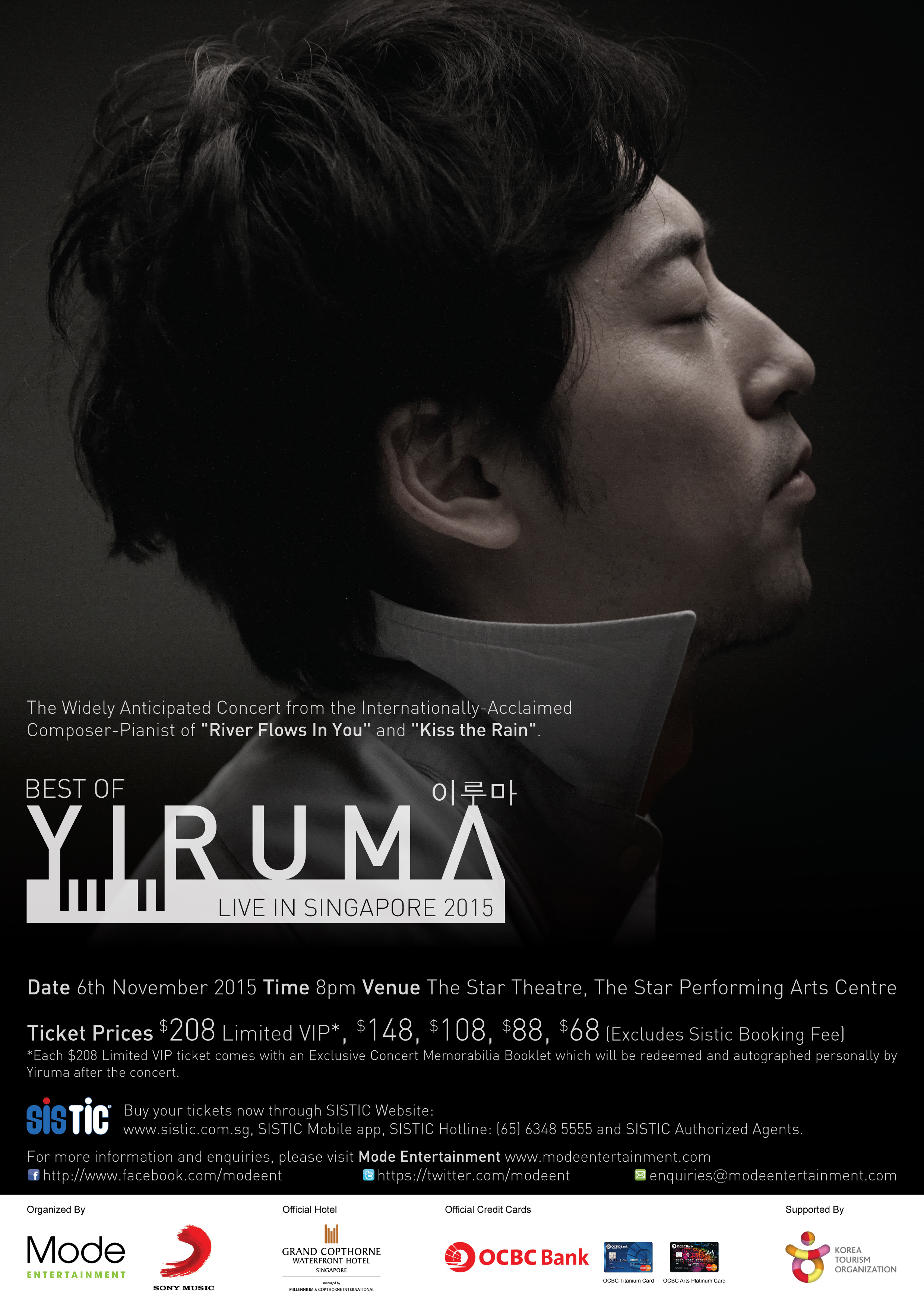 Best of Yiruma Live in Singapore 2015 [Poster]