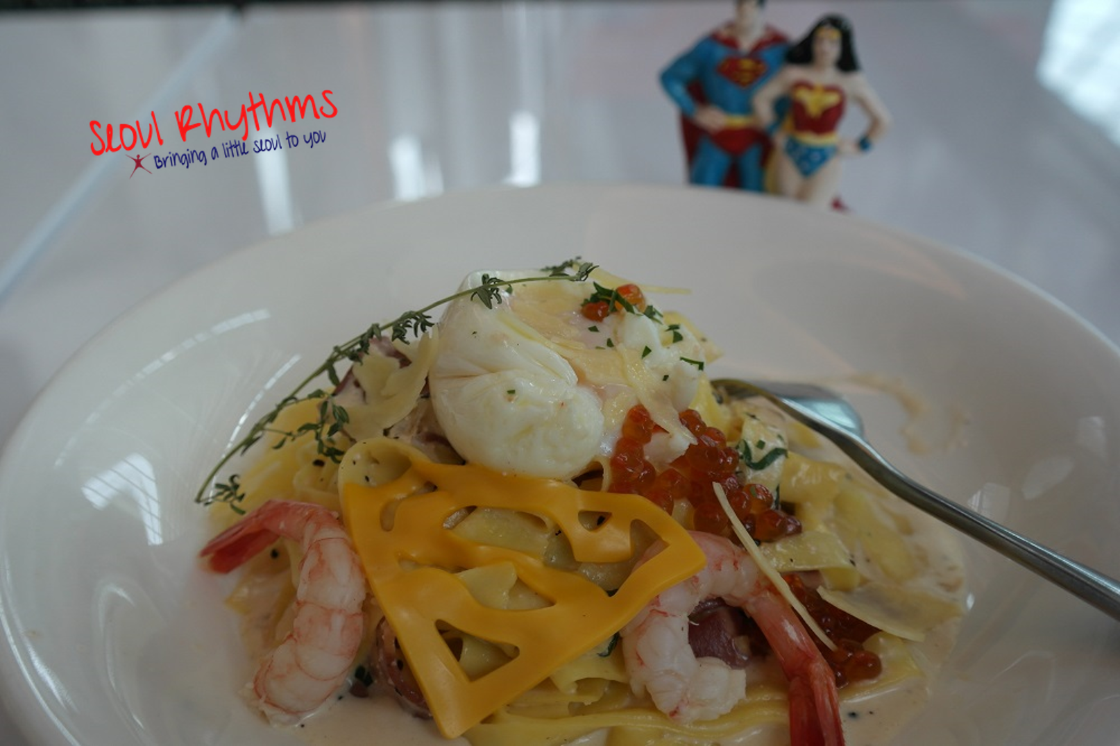 BVS Superman's Pasta Crevettes Carbonara